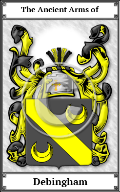 Debingham Family Crest Download (JPG)  Book Plated - 150 DPI