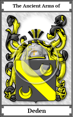 Deden Family Crest Download (JPG)  Book Plated - 150 DPI