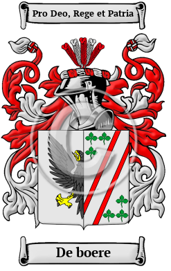 De boere Family Crest/Coat of Arms