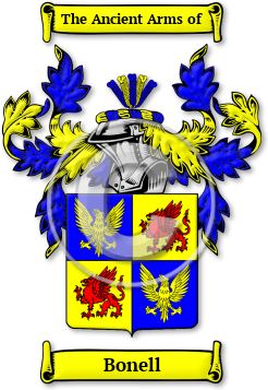 Bonell Family Crest Download (JPG) Legacy Series - 300 DPI