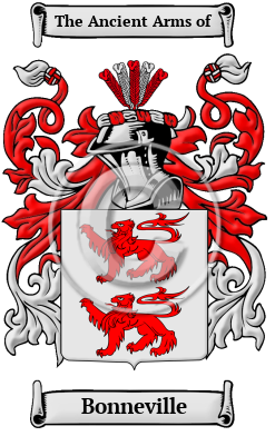 Bonneville Family Crest Download (JPG) Heritage Series - 600 DPI