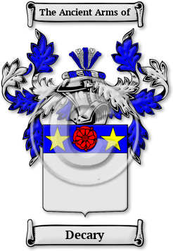Decary Family Crest Download (jpg) Legacy Series - 150 DPI