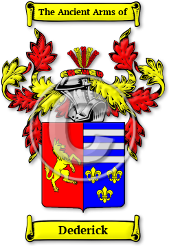 Dederick Family Crest Download (jpg) Legacy Series - 150 DPI