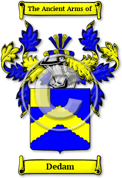Dedam Family Crest Download (jpg) Legacy Series - 150 DPI
