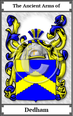 Dedham Family Crest Download (JPG)  Book Plated - 150 DPI