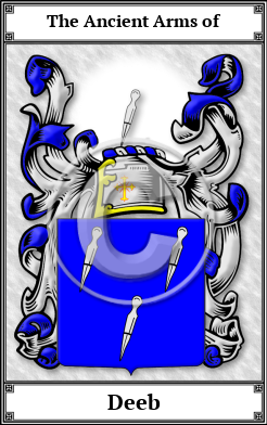 Deeb Family Crest Download (JPG)  Book Plated - 150 DPI