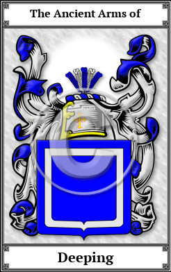 Deeping Family Crest Download (JPG)  Book Plated - 150 DPI
