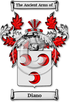 Diano Family Crest Download (jpg) Legacy Series - 150 DPI