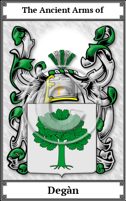 Degàn Family Crest Download (JPG)  Book Plated - 150 DPI