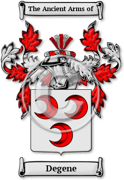 Degene Family Crest Download (jpg) Legacy Series - 150 DPI