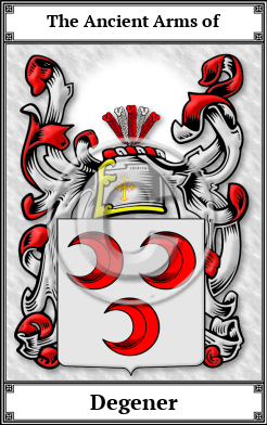 Degener Family Crest Download (JPG)  Book Plated - 150 DPI