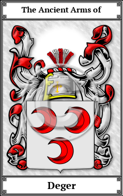 Deger Family Crest Download (JPG)  Book Plated - 150 DPI