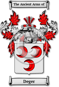 Deger Family Crest Download (jpg) Legacy Series - 150 DPI