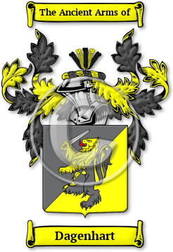 Dagenhart Family Crest Download (jpg) Legacy Series - 150 DPI