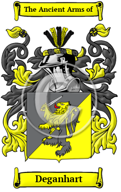 Deganhart Family Crest Download (jpg) Heritage Series - 150 DPI