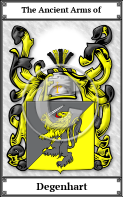 Degenhart Family Crest Download (JPG)  Book Plated - 150 DPI