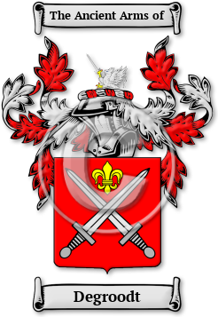 Degroodt Family Crest Download (jpg) Legacy Series - 150 DPI