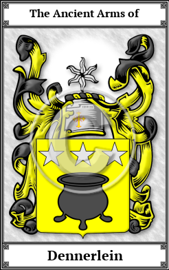 Dennerlein Family Crest Download (JPG)  Book Plated - 150 DPI