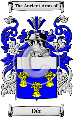 Dér Family Crest Download (JPG) Heritage Series - 300 DPI