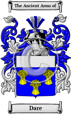 Dare Family Crest Download (JPG) Heritage Series - 600 DPI