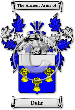 Dehr Family Crest Download (JPG) Legacy Series - 600 DPI
