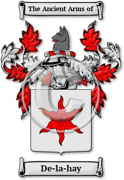 De-la-hay Family Crest Download (jpg) Legacy Series - 150 DPI