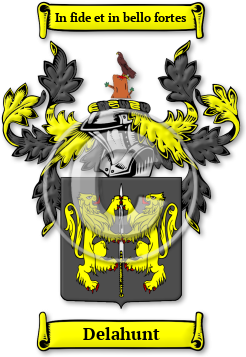 Delahunt Family Crest Download (JPG) Legacy Series - 600 DPI