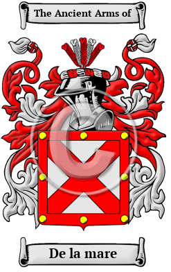 De la mare Family Crest/Coat of Arms