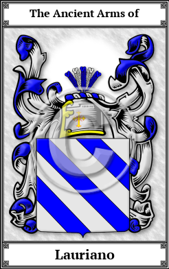 Lauriano Family Crest Download (JPG) Book Plated - 600 DPI