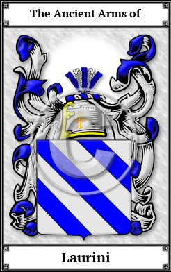 Laurini Family Crest Download (JPG)  Book Plated - 150 DPI