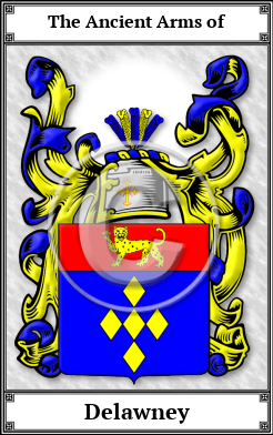 Delawney Family Crest Download (JPG)  Book Plated - 150 DPI