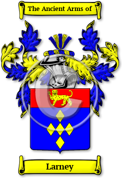 Larney Family Crest Download (jpg) Legacy Series - 150 DPI