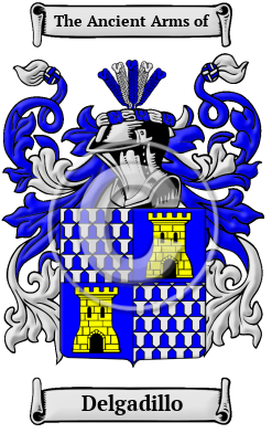 Delgadillo Family Crest Download (JPG) Heritage Series - 600 DPI