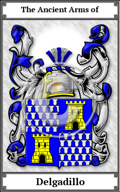 Delgadillo Family Crest Download (JPG)  Book Plated - 150 DPI