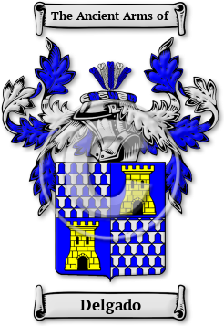 Delgado Family Crest Download (jpg) Legacy Series - 150 DPI