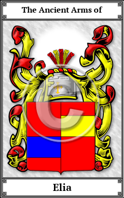 Elia Family Crest Download (JPG) Book Plated - 600 DPI