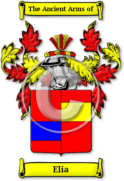 Elia Family Crest Download (JPG) Legacy Series - 600 DPI