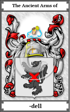 -dell Family Crest Download (JPG)  Book Plated - 150 DPI