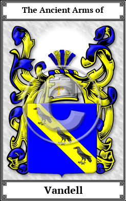 Vandell Family Crest Download (JPG)  Book Plated - 150 DPI