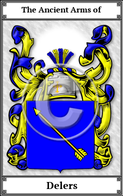 Delers Family Crest Download (JPG)  Book Plated - 150 DPI