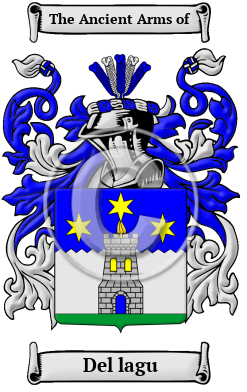 Del lagu Family Crest/Coat of Arms