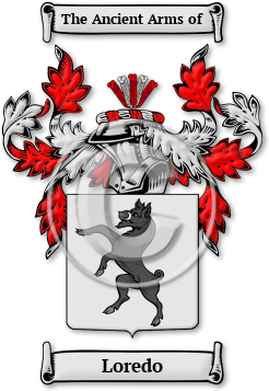 Loredo Family Crest Download (JPG) Legacy Series - 600 DPI