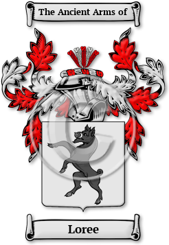 Loree Family Crest Download (jpg) Legacy Series - 150 DPI
