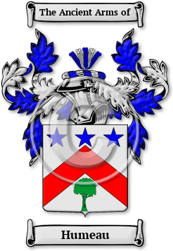 Humeau Family Crest Download (JPG) Legacy Series - 600 DPI