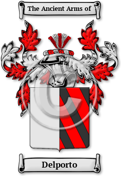 Delporto Family Crest Download (JPG) Legacy Series - 600 DPI