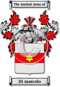 Di mascolo Family Crest Download (jpg) Legacy Series - 150 DPI