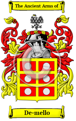 De-mello Family Crest Download (JPG) Heritage Series - 300 DPI