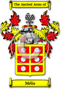 Mélo Family Crest Download (jpg) Legacy Series - 150 DPI