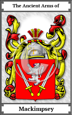 Mackimpsey Family Crest Download (JPG) Book Plated - 600 DPI