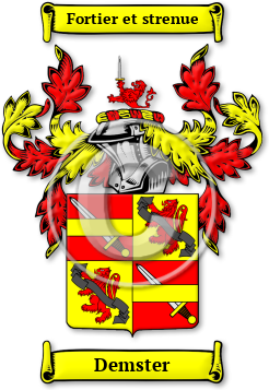 Demster Family Crest Download (JPG) Legacy Series - 300 DPI